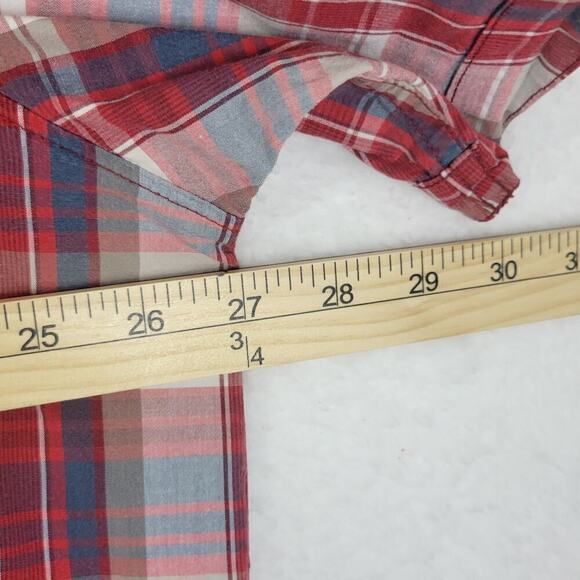 480 Columbia Activewear Shirt Men Sz 2X Plaid Checkered Lumberjack Red - Picture 4 of 8